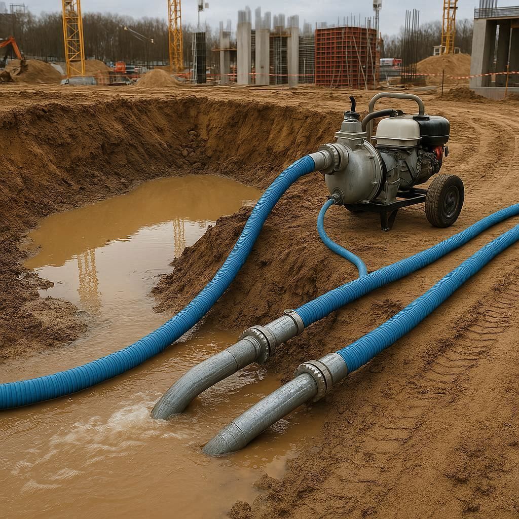 Водопонижение и осушение котлована в Павловском Посаде